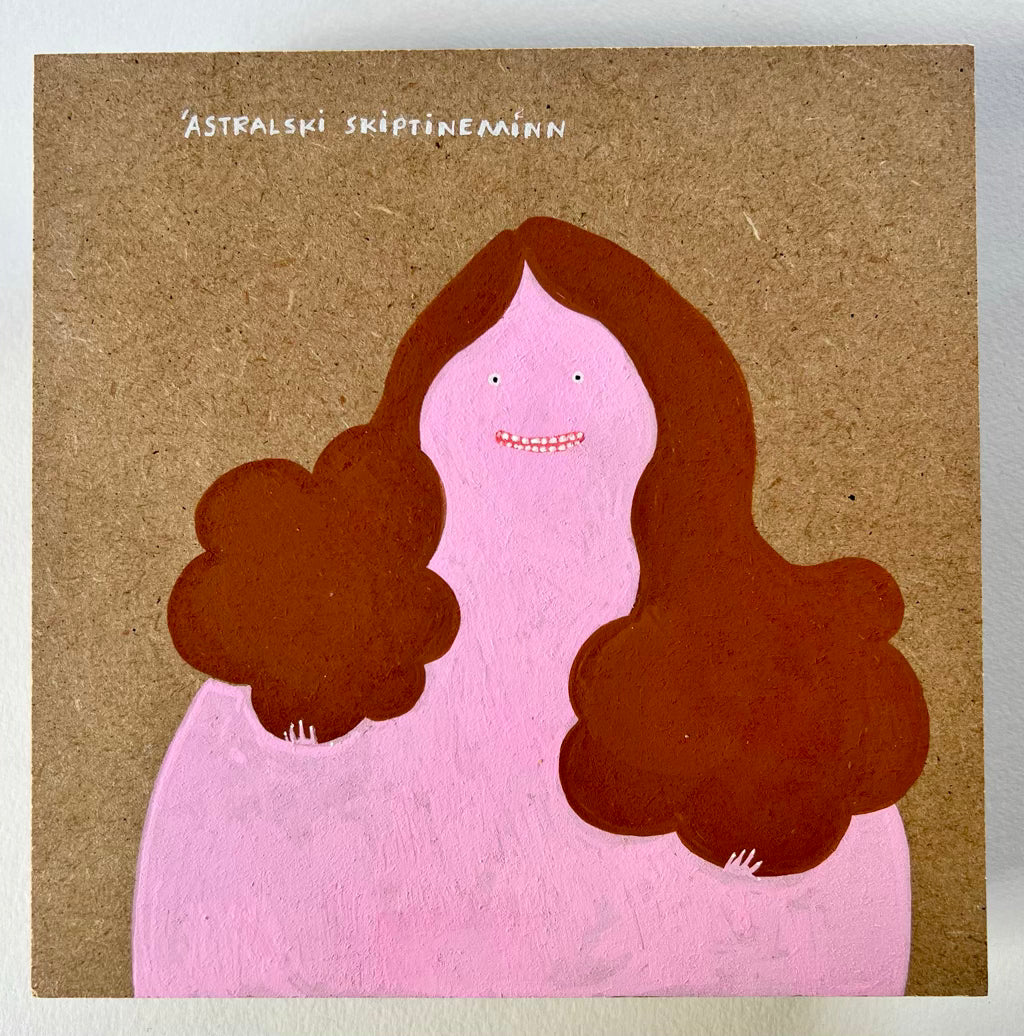 Ástralski skiptineminn - málverk