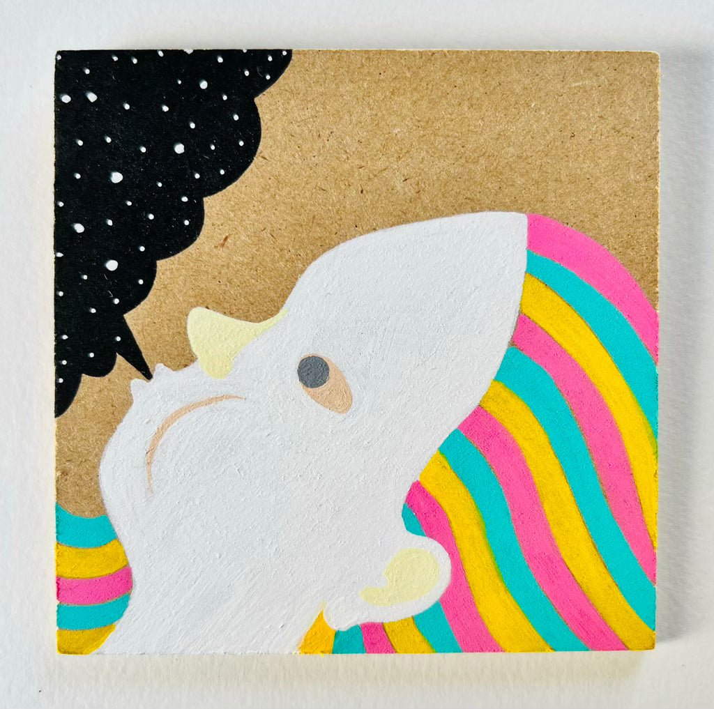 Blása skammdegi - málverk