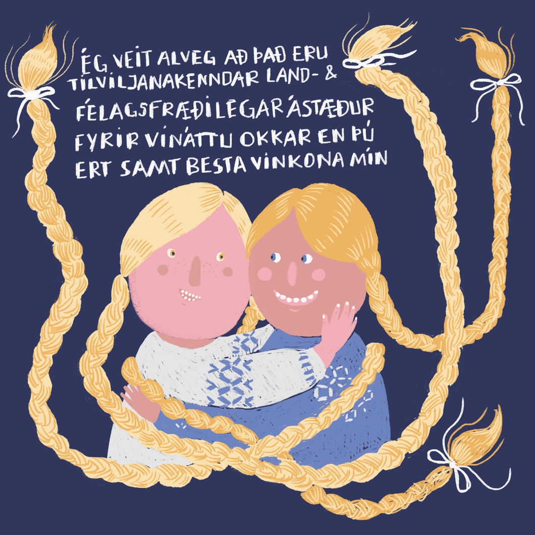 Besta vinkona mín - Prent